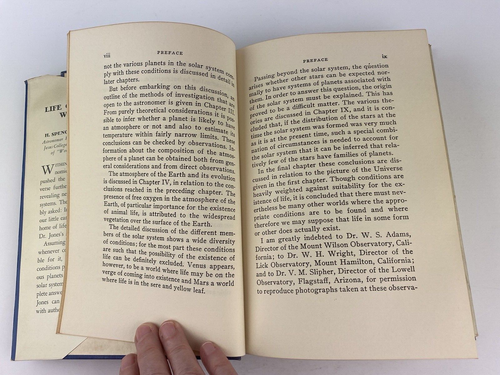 Life on Other Worlds H Spencer Jones 1940 1st Ed HB/DJ Steller Systems Astronomy - Picture 12 of 17