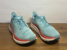 Hoka One One Womens Clifton 8 1119394 AEBL Blue Running Shoes Sneakers Size 9B