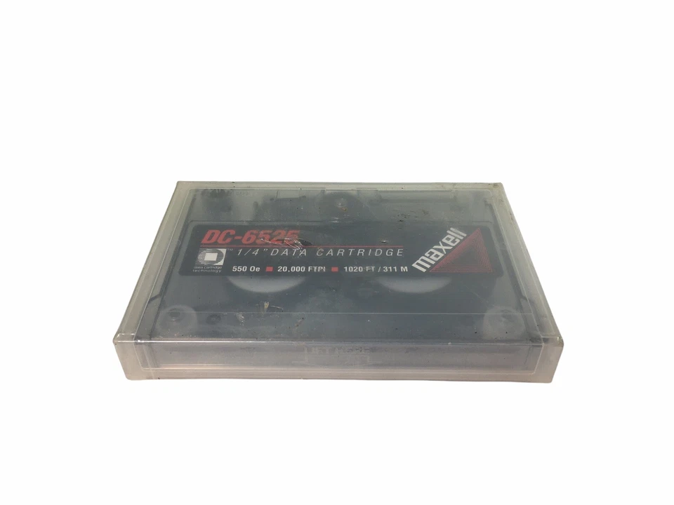 DC-6525 Maxell 1/4Inch Data Cartridge 1020 Feet 525 Megabytes NOS Sealed - Image 2 of 4