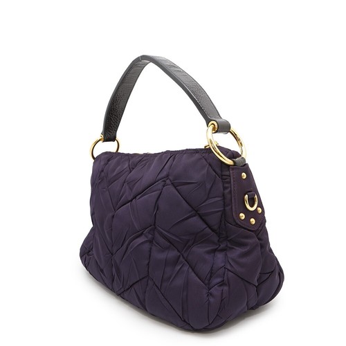 PRADA One Shoulder Bag Nylon/Leather Purple BR3799 - Picture 2 of 10