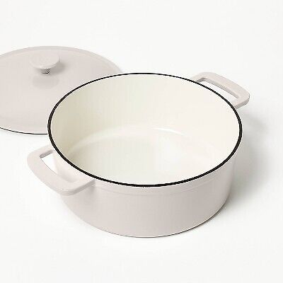 5.5qt Enamel Dutch Oven Light Gray - Figmint - Picture 2 of 6