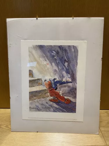 disney special edition lithograph "the coast is clear" kim raymond signed 16/250 image 4