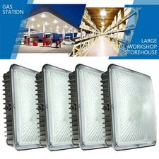 70W Led Canopy Light 5000K for Gas Station Parking Garage Carport 110-277v 4PCS