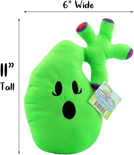 Gallbladder Plush, Body Organ Stuffed Toy w/ Gallstones, After Surgery Gift - Picture 6 of 10