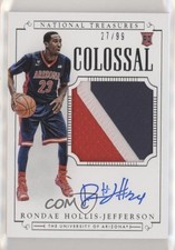 2015 National Treasures College /99 Rondae Hollis-Jefferson #372 Rookie Auto RC