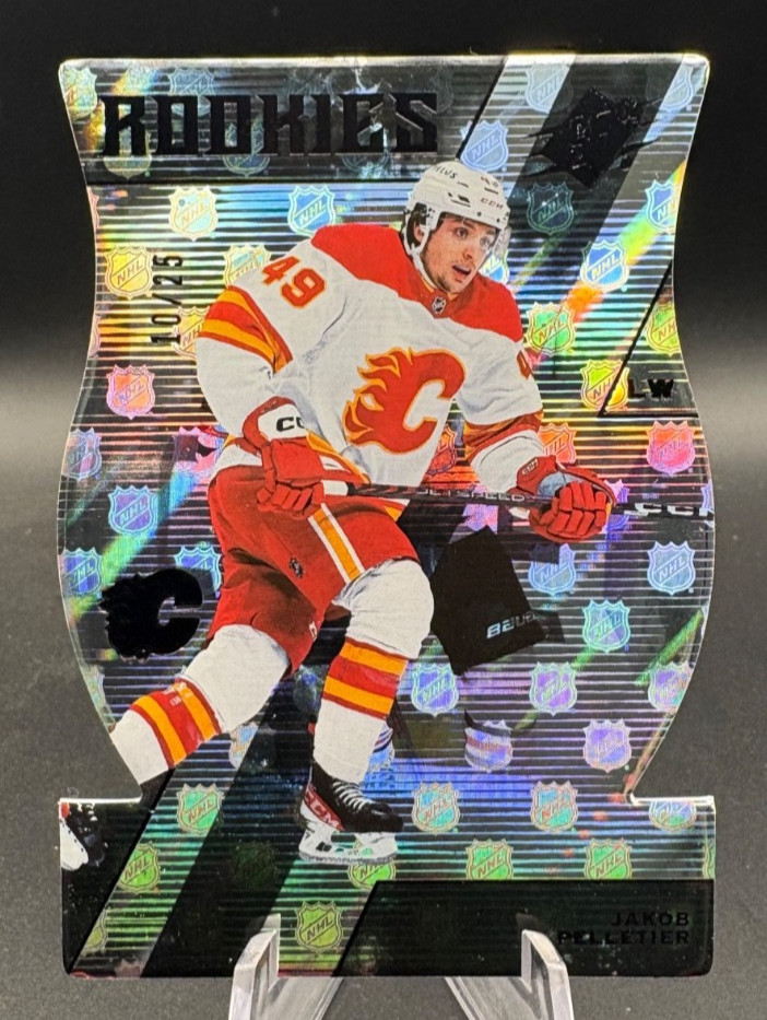 2023-24 Upper Deck SPx JAKOB PELLETIER Rookie /25 NHL Shield #118 Die-Cut