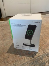 Belkin Boost Charge Pro 2-in-1 Wireless Charger Stand with MagSafe - Black