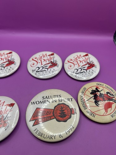 Rutgers Scarlet Knights NCAA Vintage Pin Button CAGERs CLUB Lot - Bild 5 von 6