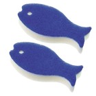 MARNA Fish Sponge Set of 2 Blue 3 Layer Structure K170B