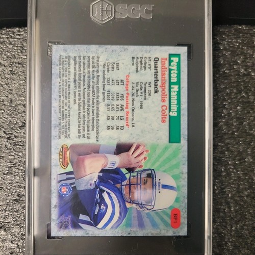 1998 BOWMAN'S BEST #BP1 PEYTON MANNING SGC 10 GEM MNT BEST PREFORMERS - Picture 2 of 2