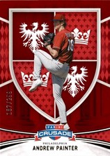 2024 Panini Crusade #179 Andrew Painter Red #/299 Philadelphia Phillies