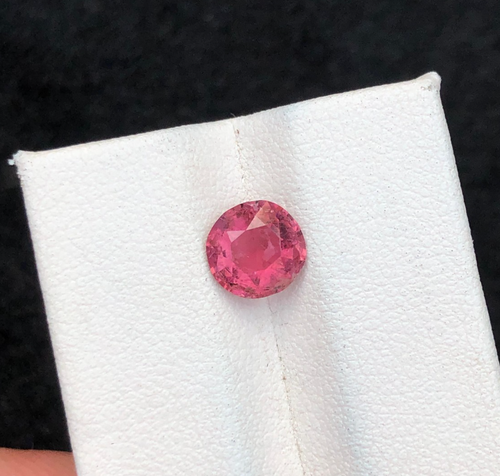 1.49 Cts Natural cut Pink Tourmaline Round shape losse gems from Afghanistan. - Picture 4 of 7