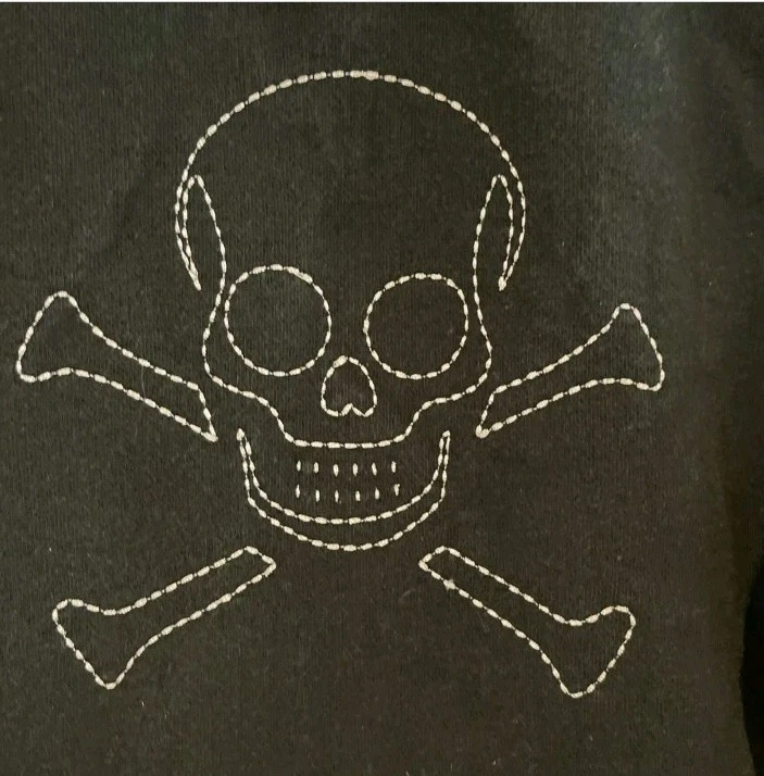 Top de Colección Triple Five Soul NYC Bordado Para Mujer LG Ajustado Cremallera Manga Larga Foto 2 de 4