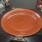 VTG Fiestaware HLC Fiesta Homer Laughlin Paprika Oval Serving Platter USA 13.5”*