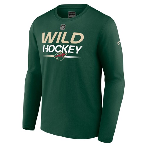 Men's Fanatics Green Minnesota Wild Authentic Pro Primary Long Sleeve T-Shirt - Bild 2 von 3