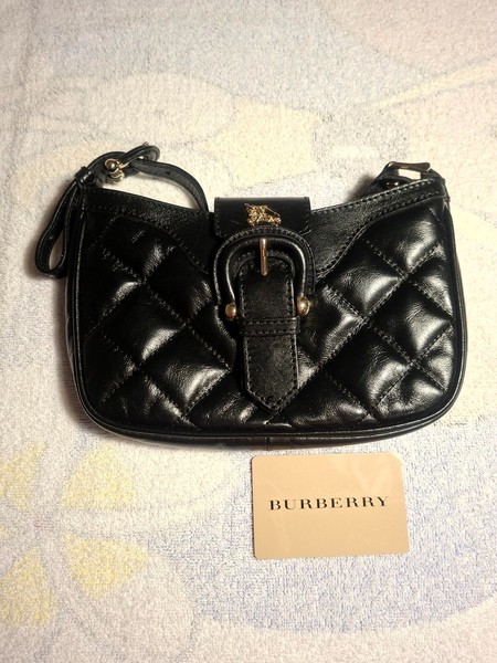 Burberry Freya Quilted compact dinner handbag, Gold-tone Equestrian Knight