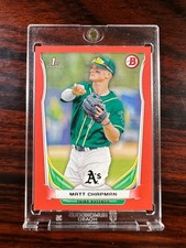 Matt Chapman 2014 First Bowman Prospect Red Paper /5 Athletics Giants