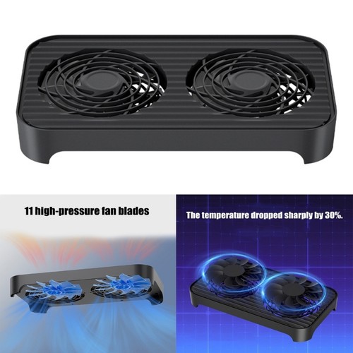 Stackable Cooling System For Routers Mini PCs Twin 140mm Silents Fan - Afbeelding 2 van 8
