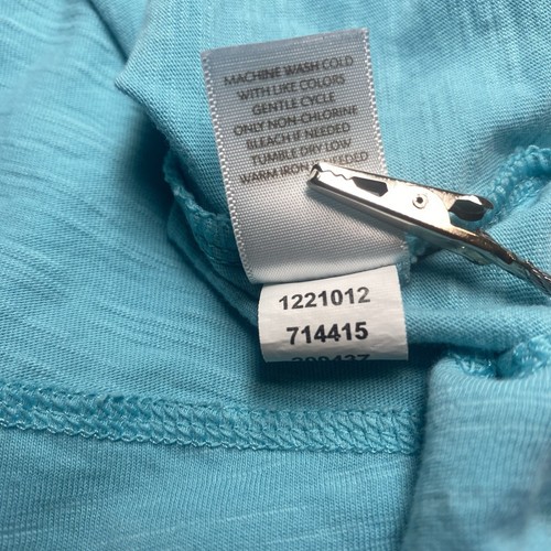 J.Jill Zip Front Slub Hoodie XL Blue Long Sleeve Lightweight Coastal Beachy - Picture 7 of 9