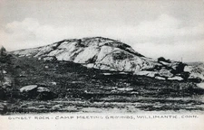 WILLIMANTIC CT - Sunset Rock Camp Meeting Grounds Postcard