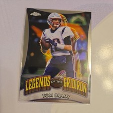 2024 Topps Chrome Football Tom Brady Refractor Legends of the Gridiron Patriots