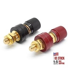 2 Pcs Remote Battery Terminal Stud Battery Power Junction Post Connector 5/16"