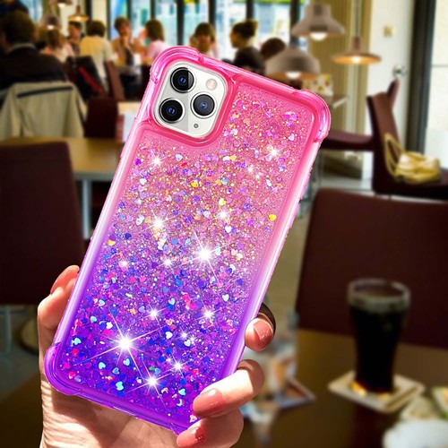 For Motorola Phone Case Gradient Liquid Glitter Bling Quicksand Anti-Fall Cover - Picture 2 of 12