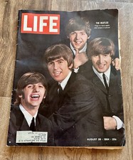 Life Magazine August 28 1964 The Beatles Vintage Cover with inside stories 