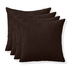 Velvet Cushions Filled or Cushion Covers Pack 4, 2, 1  Bed Sofa Decor Pillows