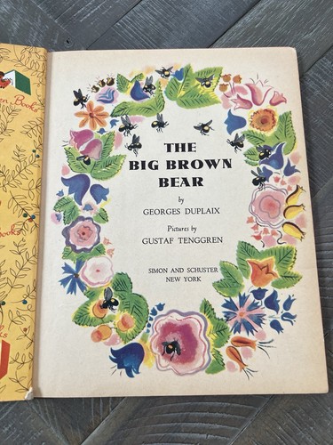 Little Golden Book #89 BIG BROWN BEAR “D” Printing, Very Nice Condition - Imagen 3 de 10