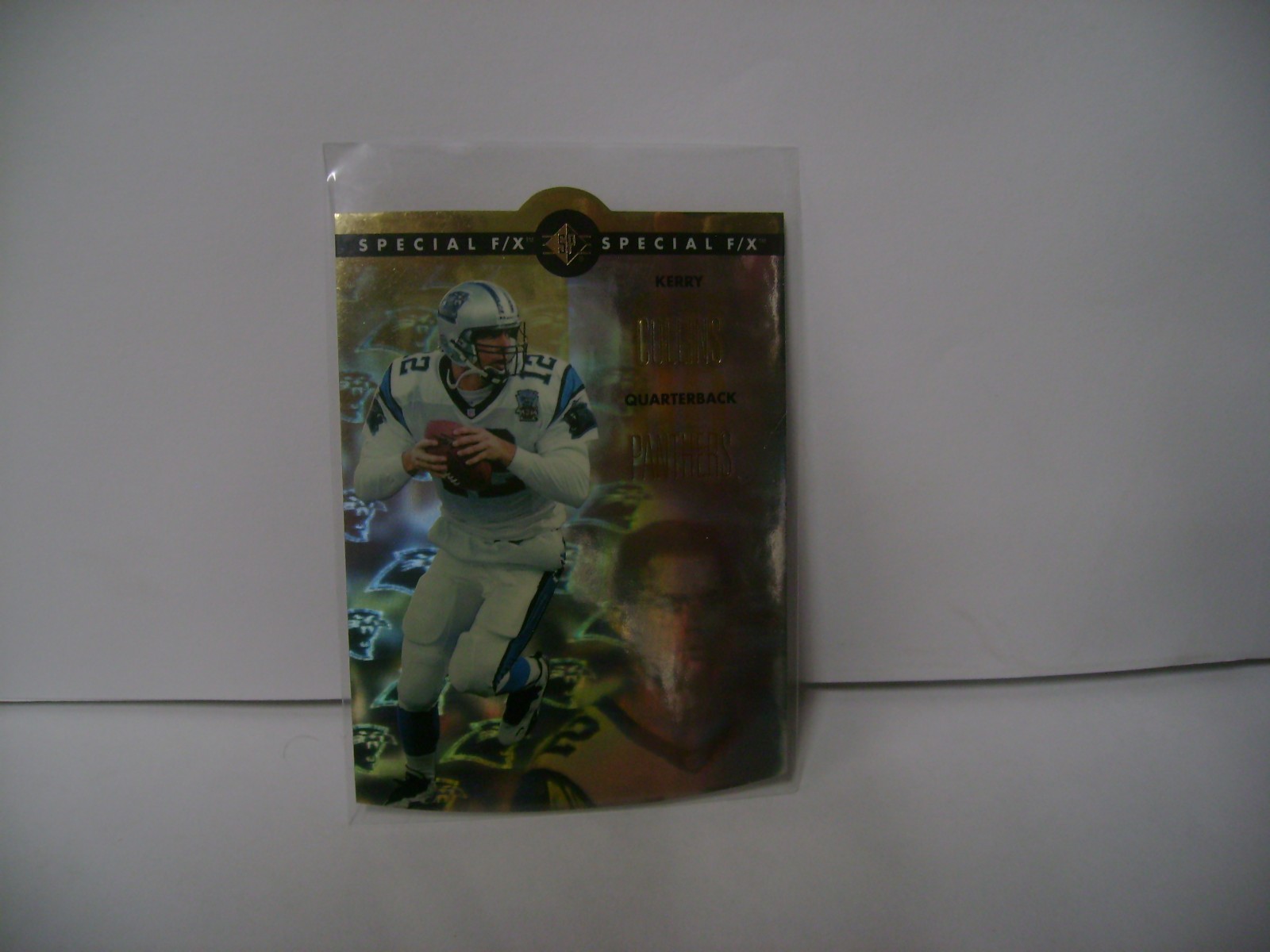 KERRY COLLINS  1996 SP HOLOVIEW DIE/CUT GOLD #3 EX MT