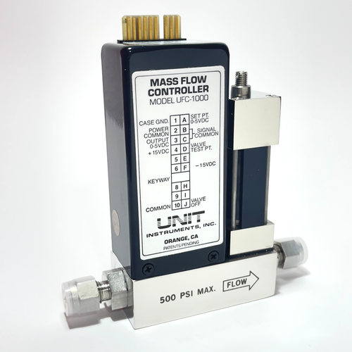 Unit Instruments UFC-1000 Mass Flow Controller MFC He 500 SCCM 500 PSI NOS - Picture 9 of 10