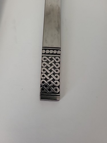Danika CELTIC KNOT Serving Spoon Solid Pierced Stainless Flatware MSI Japan MCM - Picture 4 of 5