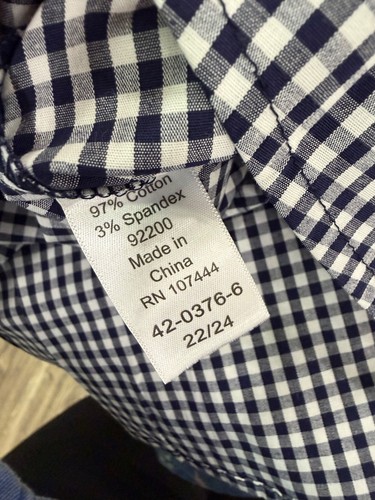 Jessica London Black White Gingham Button Down Shirt Plus Size - Picture 4 of 5