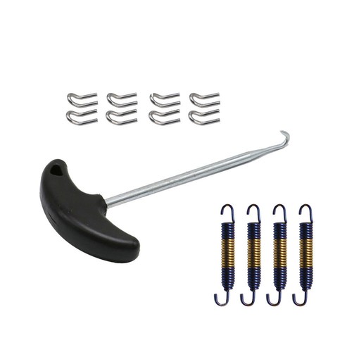 Mounting Exhaust Pipe Muffler Springs Hooks Kit Link Stainless Steel Half Blue - Picture 3 of 5