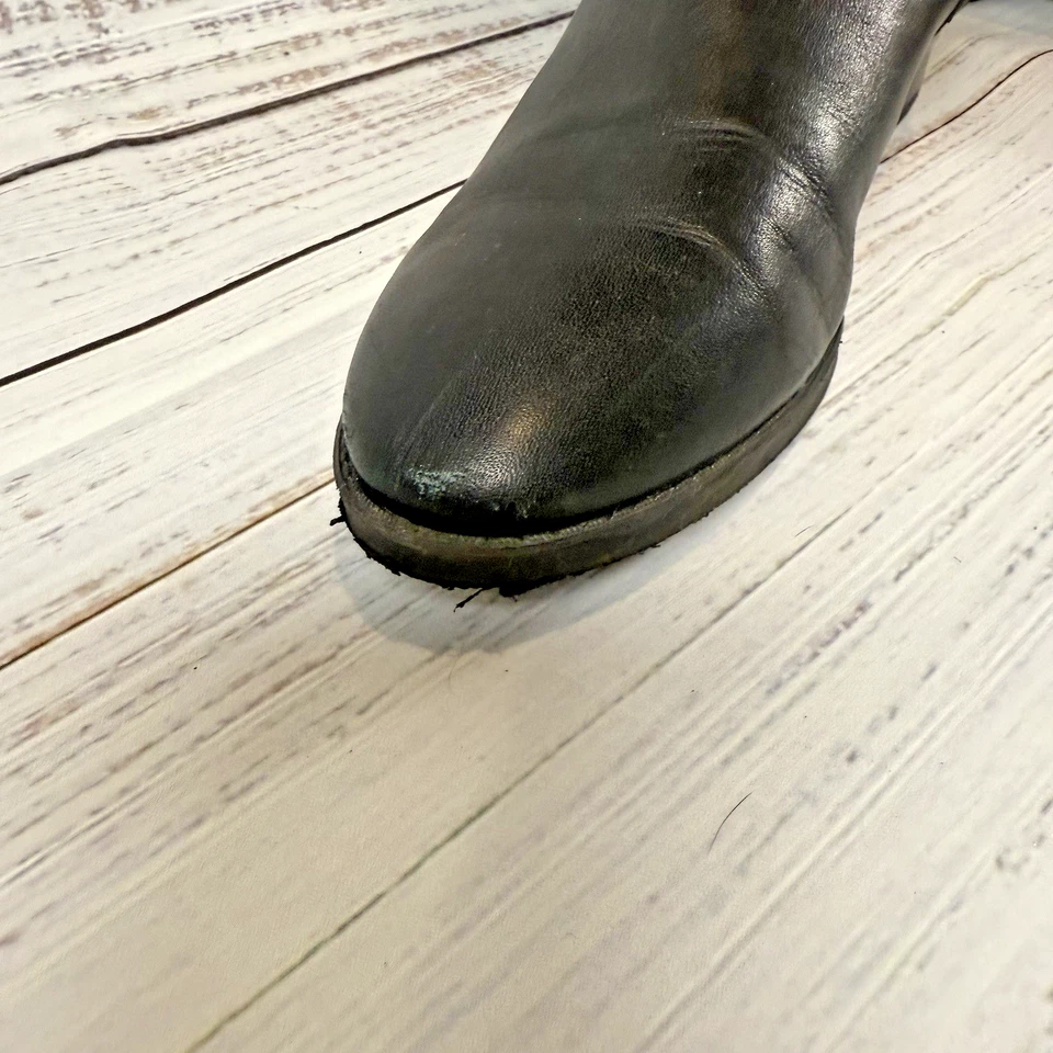 Botas de montar Vince Camuto Panyma para mujer por encima de la rodilla cuero acolchado 10M negras Foto 3 de 4