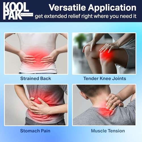 Koolpak Hot and Cold Gel Packs Reusable - 12cm x 29cm Microwaveable Heat Pack - Bild 3 von 5