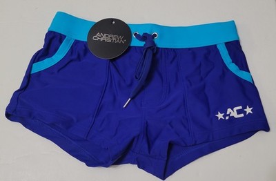 Andrew Christian 70132 Oasis Trunk Blue Small NWT