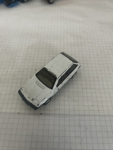 alter Matchbox Volvo 480 ES vintage 1987 made in Macau 1:57 weiß -blau