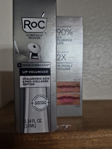 RoC LIP VOLUMIZER CREAM 0.34oz Pro Collagen Peptide  Hyaluronic Acid SALE 🔥 - Picture 1 of 6