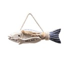 Hanging Wooden Fish With A Relax Fish Decoration
