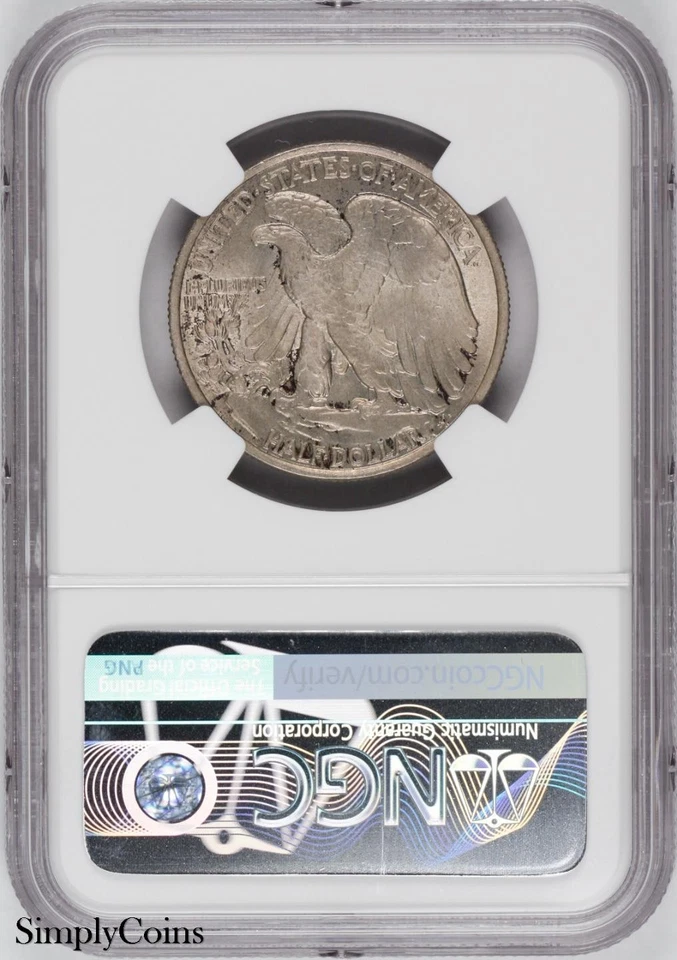 1939 Walking Liberty Half Dollar NGC MS64 BU Silver Coin - Image 2 of 4
