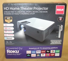 RCA Smart HD Home Theater Projector,  Roku Express+ RPJ133- B Brand New
