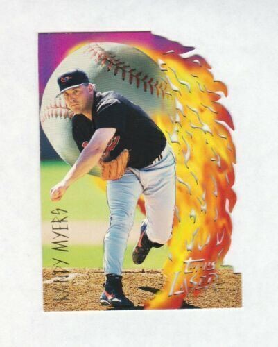Chuck Finley California Angels 1996 Topps Laser SOLID FILL RARE OVERSIZE ODDBALL - Bild 3 von 3