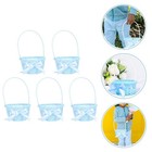 5 Pcs Körbe Für Blumenmädchen Korb Klein Geflochten Blumenkorb Gewebter