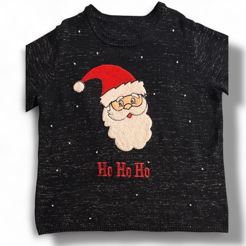 Ugly Christmas Sweater Women Long Sleeve Crewneck Santa Claus Pullover Sz XL - Picture 5 of 7