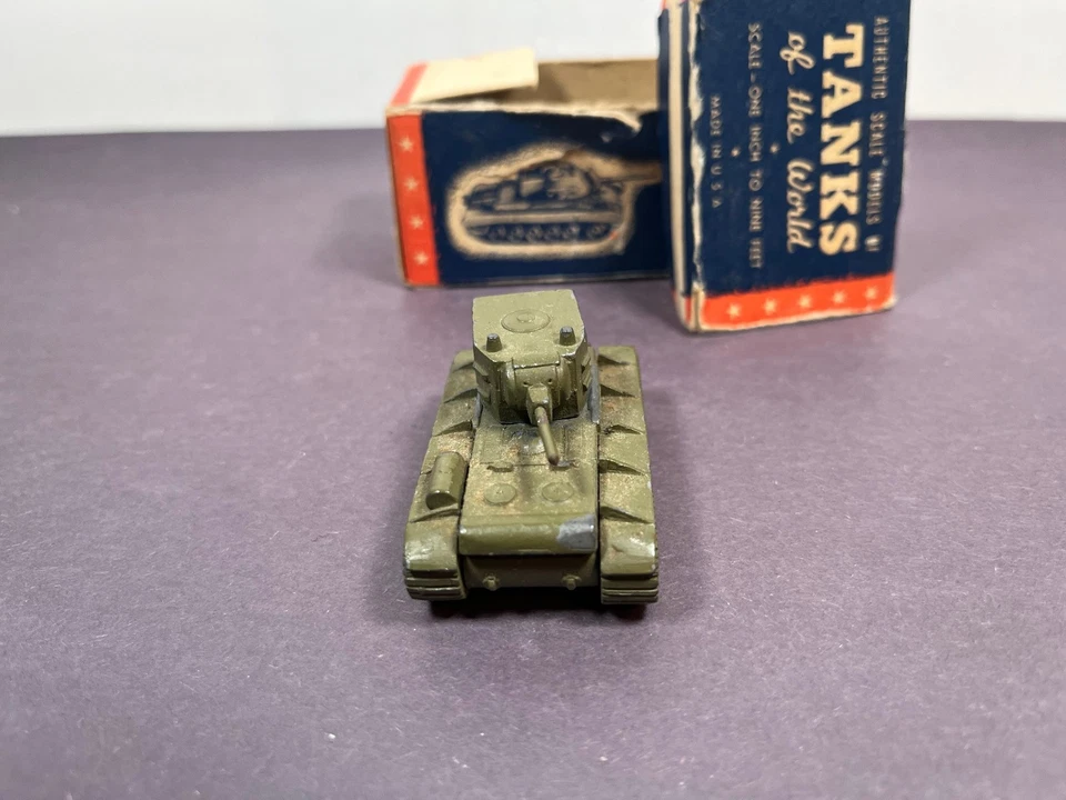 Vintage Authenticast Comet WWII RUSSIAN HEAVY TANK KV-1 5200 Metal Tanks - Image 3 of 4