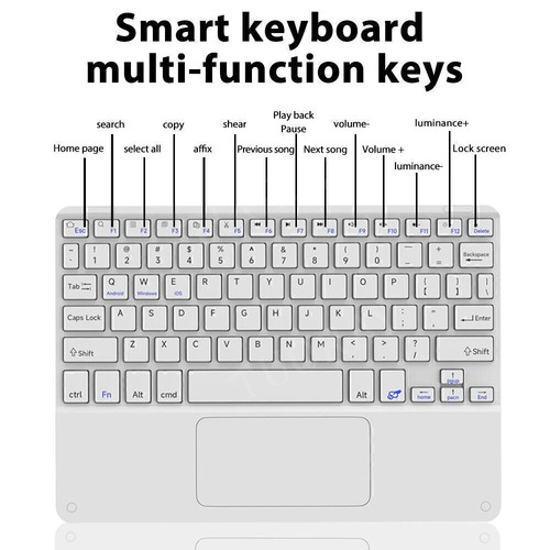 Touchpad Keyboard Case Mouse For iPad 5/6/7/8/9/10/11th Gen Air 3 4 5 6 Pro 11 - Picture 10 of 43