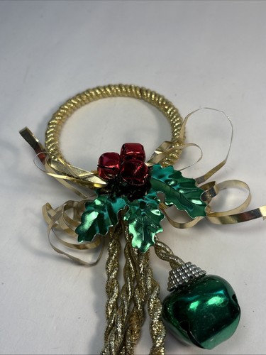 Appendiabiti Jingle Bell Decorazione Natalizia Rosso, Verde, Oro e Rosso, Argento Set di 2 - Foto 3 di 9