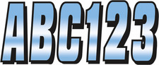 Hardline - CHBLK320 I.D. Sticker Kit 320 Series Blue Gradation